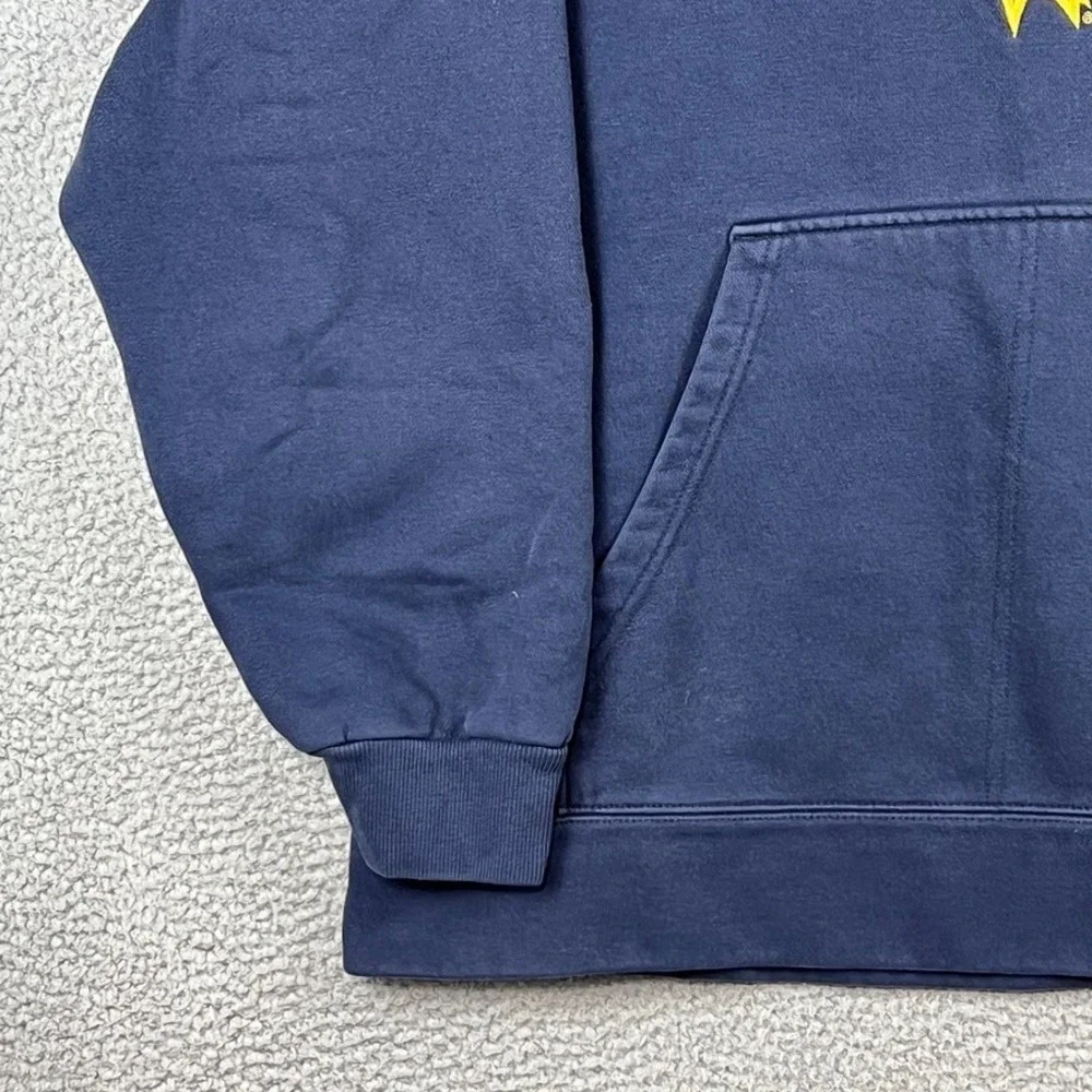 Vintage Nike Team Center Swoosh Hoodie Navy Blue Marquette Golden Eagles Mens L‎
